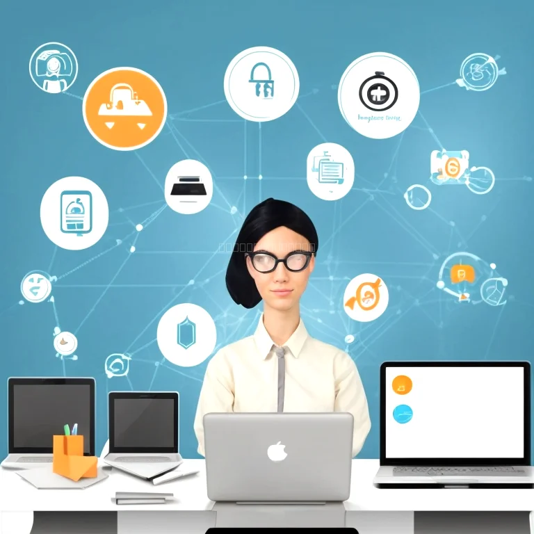 Grafik eines Computers mit Sicherheitsicon